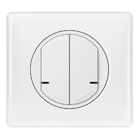 CELIANE LIGHTS/OUTLETS SWITCH 2 WHITE